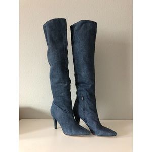 Knee high Guess NIDIA2 genuine denim boots